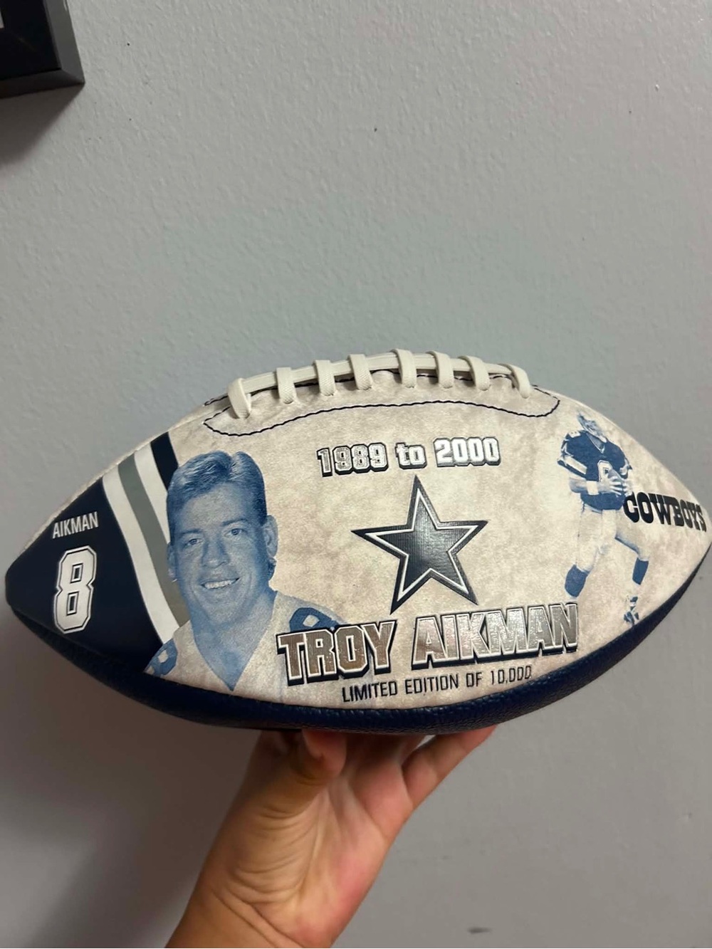 Limited Edition White & Navy Commemorative Football